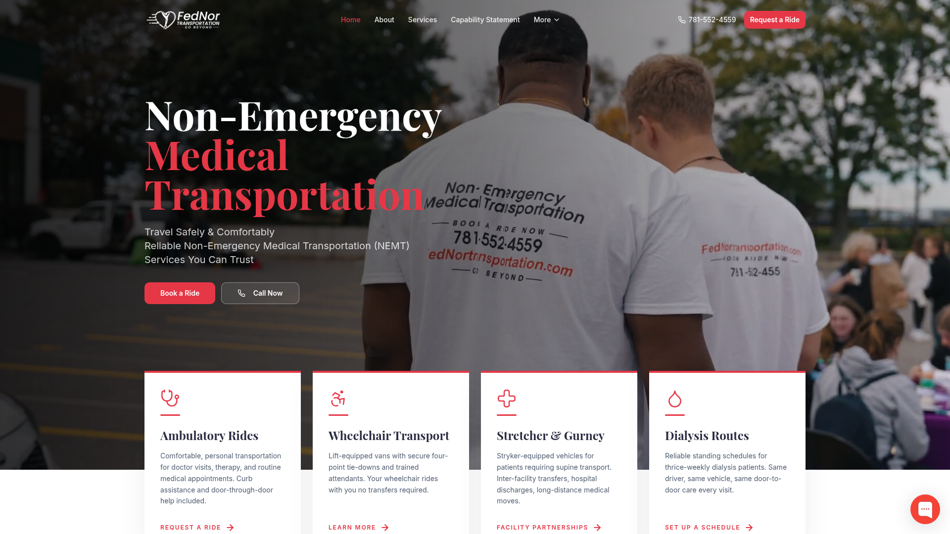 FedNor Transportation website preview